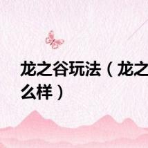 龙之谷玩法（龙之谷怎么样）