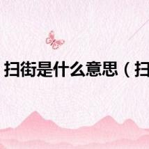 扫街是什么意思（扫街）