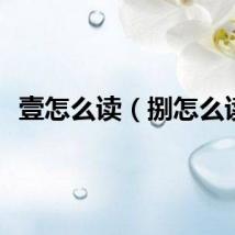 壹怎么读（捌怎么读）