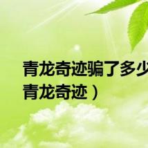 青龙奇迹骗了多少人（青龙奇迹）