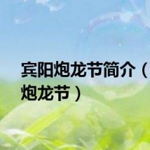 宾阳炮龙节简介（宾阳炮龙节）