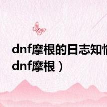 dnf摩根的日志知情者(dnf摩根)