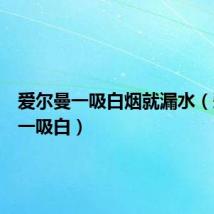 爱尔曼一吸白烟就漏水(爱尔曼一吸白)