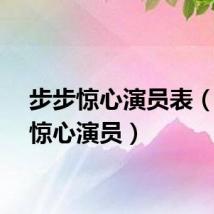 步步惊心演员表（步步惊心演员）