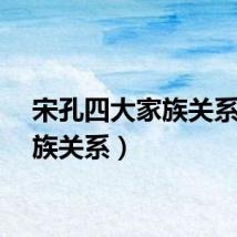 宋孔四大家族关系（家族关系）