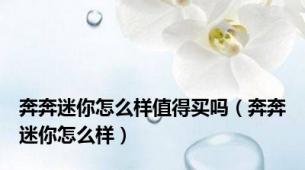 奔奔迷你怎么样值得买吗（奔奔迷你怎么样）
