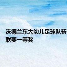 沃德兰东大幼儿足球队斩获全国联赛一等奖