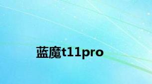 蓝魔t11pro