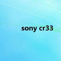 sony cr33
