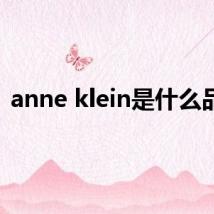 anne klein是什么品牌