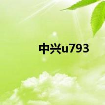 中兴u793