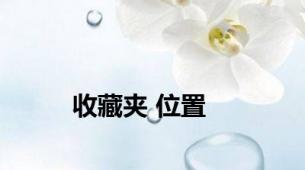 收藏夹 位置