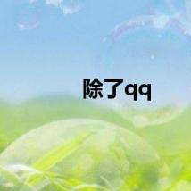 除了qq