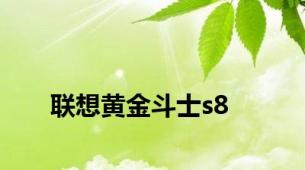 联想黄金斗士s8
