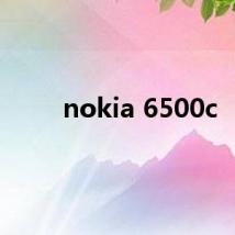 nokia 6500c