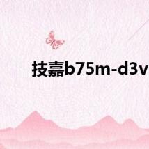 技嘉b75m-d3v