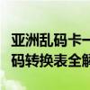 亚洲乱码卡一卡二卡新区隔离霜新区乱码与正码转换表全解析
